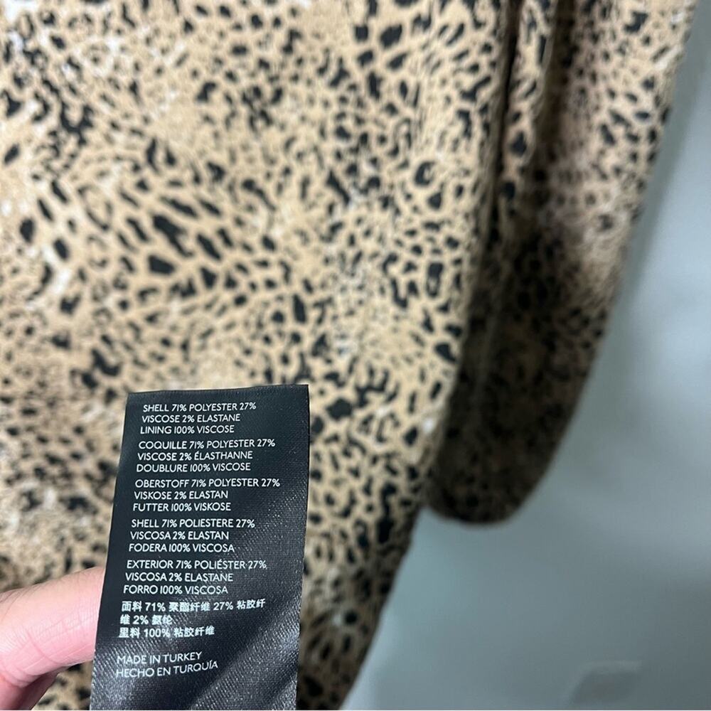 NWT Anthropologie Maeve Animal Print Knit Cut-Out Mini Dress Leopard Size 2 - Picture 10 of 11